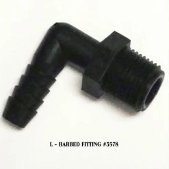 Great Day Inc 3578 L-Barbed Fitting 3/8" X 3/8"